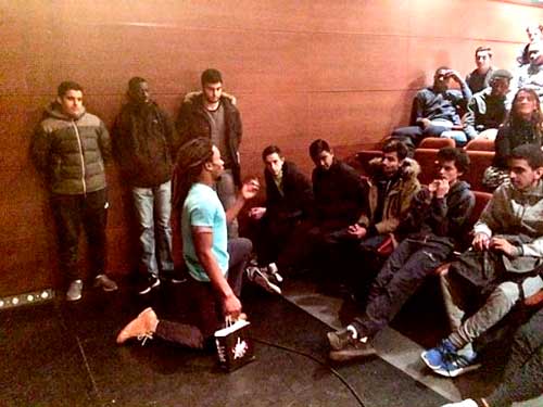 Danseur du Mali au lycée Ampère