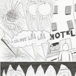 Réalisation d'une page de manga - travail d'élève