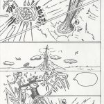 Réalisation d'une page de manga - travail d'élève