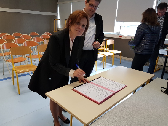 Signature d'un partenariat entre le Lycée et l'entreprise ENEDIS
