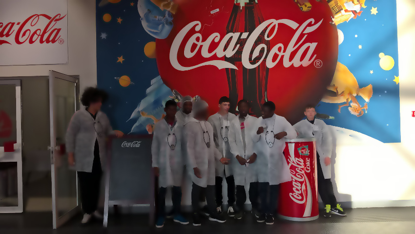 Visite de l'usine Coca-Cola par la classe de 1 CAP le 13 décembre 2018