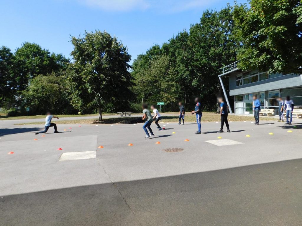 Balle aux prisonniers lors de la Journée d'Integration des élèves de Secondes 2019