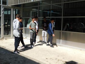 Tournoi de pétanque lors de la journée d'intégration des secondes 2019