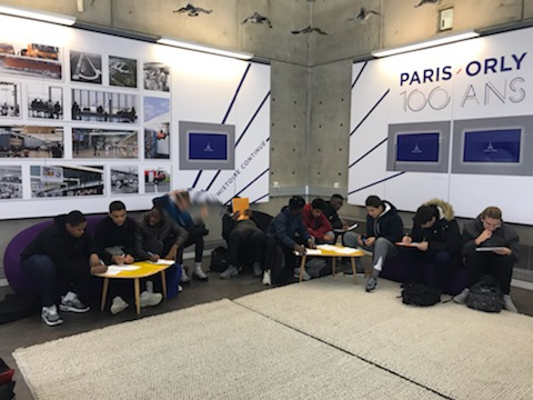 Visite de l'Aéroport d'Orly par les élèves de secondes MELEC en septembre 2019