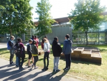 Présentation du potager réalisé par les élèves de seconde CAP